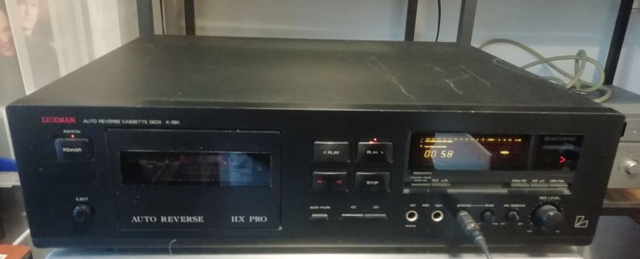 LUXMAN K-351 HX PRO DOLBY B+C CASSETTE DECK  2 MOTORA 3 GLAVE