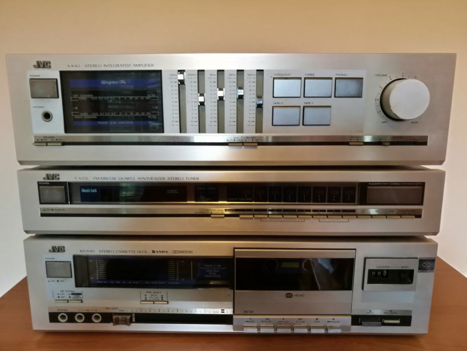 JVC KOMPONENTE-pojacalo/reciver,  tuner, cassette deck