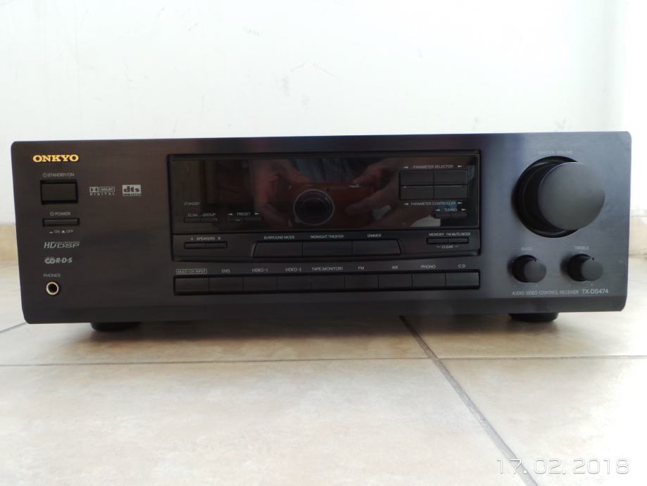 Onkyo TX-DS474 AV Control Receiver, očuvan, kao novi.