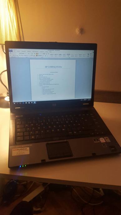 HP Compaq 8510w + docking station