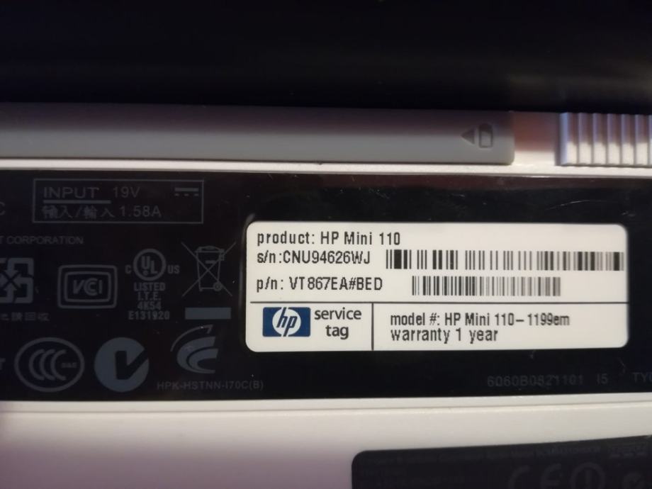 Hp mini 110 не работает клавиатура