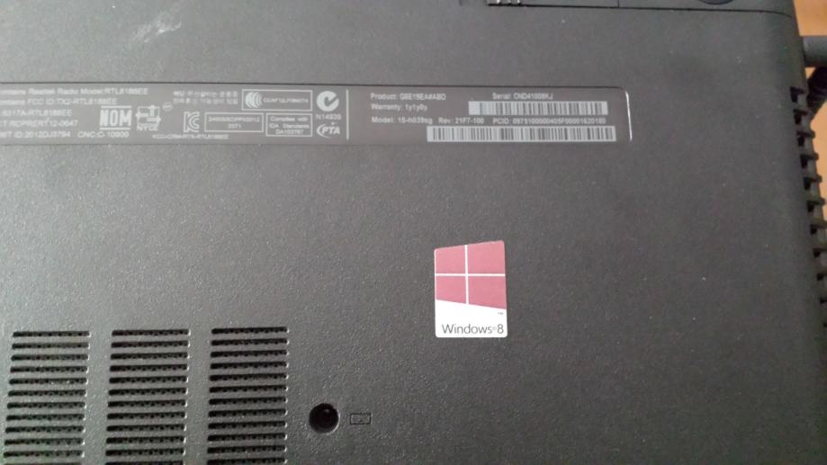 Какая матрица в ноутбуке hp compaq 15