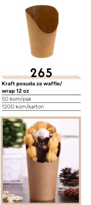 bubble waffle ambalaža, karton za waffle