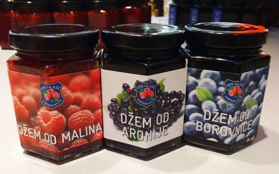 Dzemovi od maline, borovnice i aronije