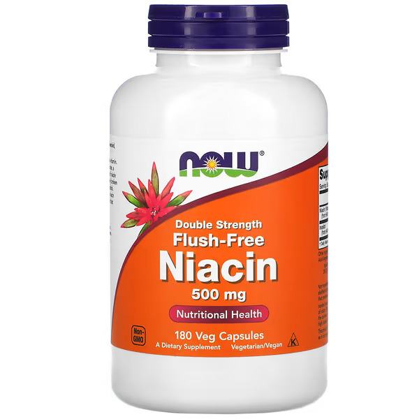 Niacin B3, 500mg, No-flush, Double-strenght