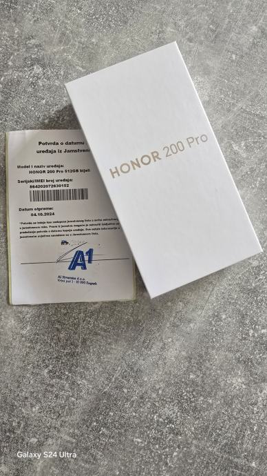 **NOVO**HONOR 200 PRO**12/512GB**GARANCIJA 2 GODINE**