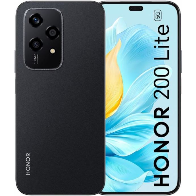 HONOR 200 lite 8/256gb BLACK NOVI ZAPAKIRAN RAČUN GARANCIJA 24 MJESECA