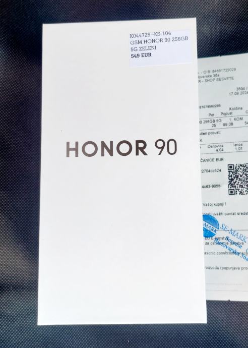 HUAWEI HONOR 90 5G GREEN 8GB/256GB ZAPAKIRANO GRATIS MASKICA I PUNJAČ