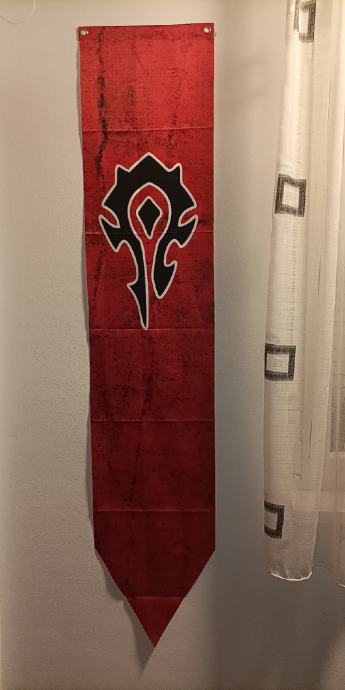 HORDE BANNER WORLD OF WARCRAFT