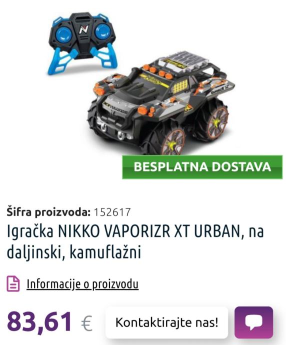 NOVI veliki autić na daljinski