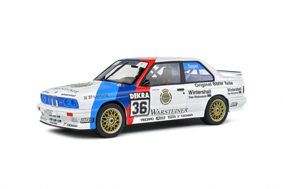 BMW E30 M3 WHITE #36 SOPER DTM 1989 1/18 SOLIDO