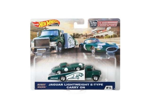 Carry on truck & Jaguar lightweight e-type *Jaguar* HOT WHEELS