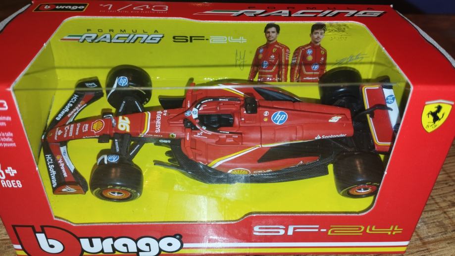 Diecast model F1 Ferrari SF-24 Leclerc 2024 1/43 Burago