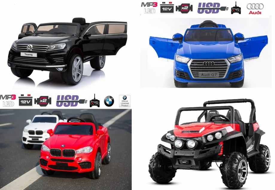 DJEČJI AUTO - GO KART - BMW - AUDI - MERCEDES - VOLVO - VW- AKUMULATOR