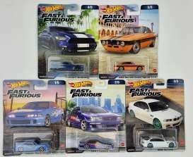 Fast & the Furious Assortment of 5 pcs HOT WHEELS