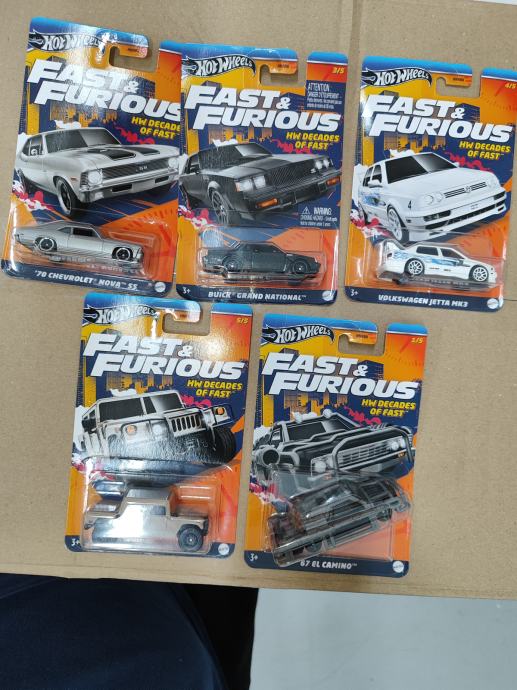 Hot wheels fast&furious decades of fast 2024 cijeli set