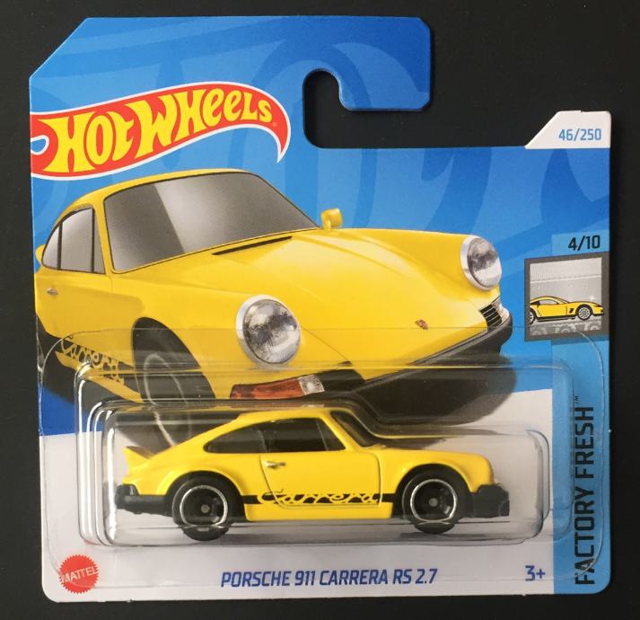 Hot Wheels Porsche 911 Carrera RS 2.7 (žuti).....