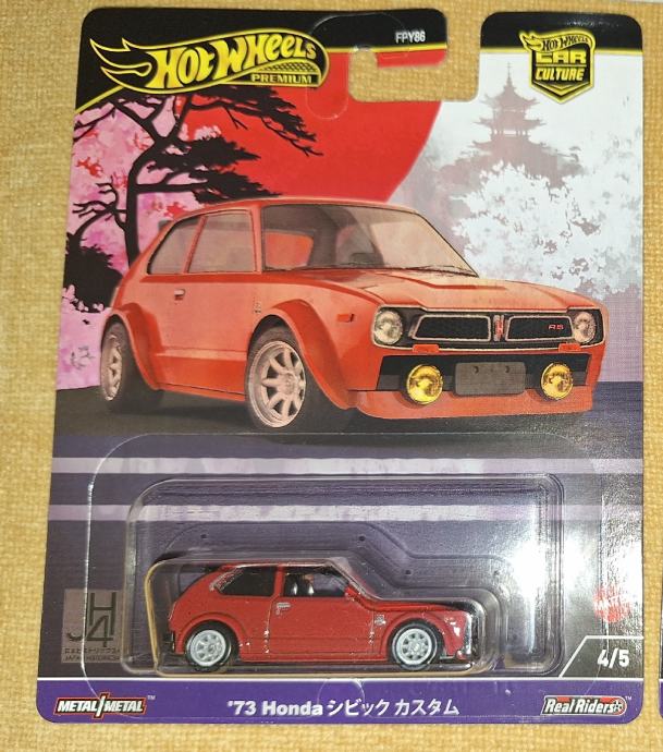 hot wheels premium honda civic custom