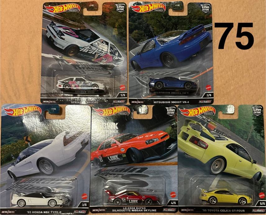 Hot wheels premium jdm set