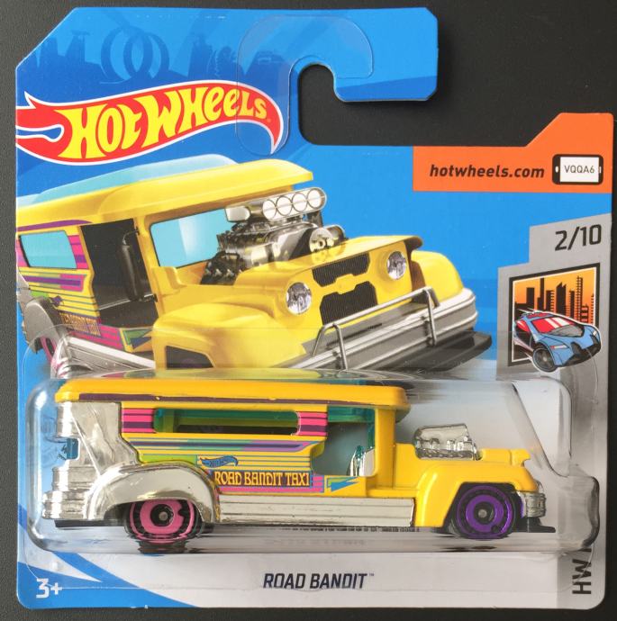 Hot Wheels Road Bandit (žuti).