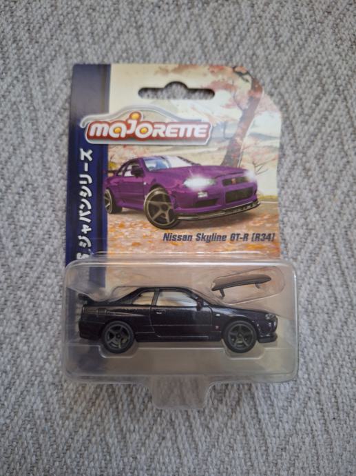 majorette nissan skyline gtr r34 super chase japan series NOVO