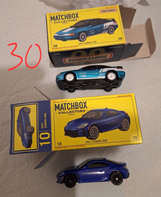 matchbox premium 2 komada subaru brz i svx