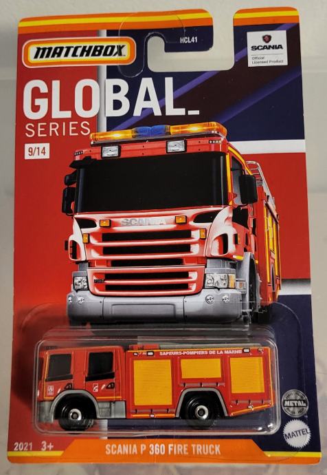 MATCHBOX SCANIA 360 FIRE TRUCK