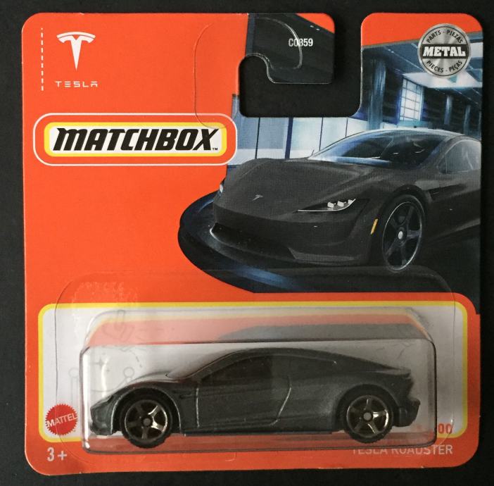 Matchbox Tesla Roadster (crni)..