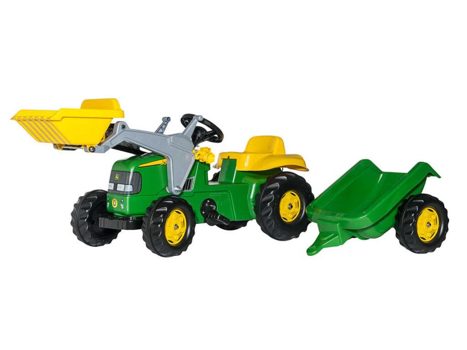 Rolly Toys traktor na pedale John Deere + prednji utovarivač + prikoli