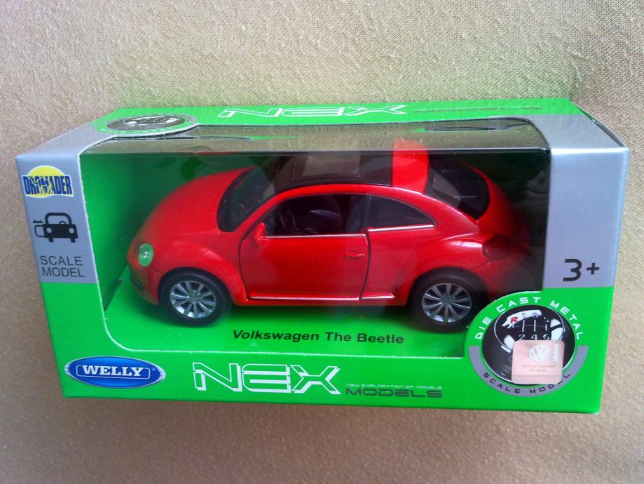 VW The BEETLE (NOVA BUBA) autić igračka model maketa (NOVO) Welly 1:34