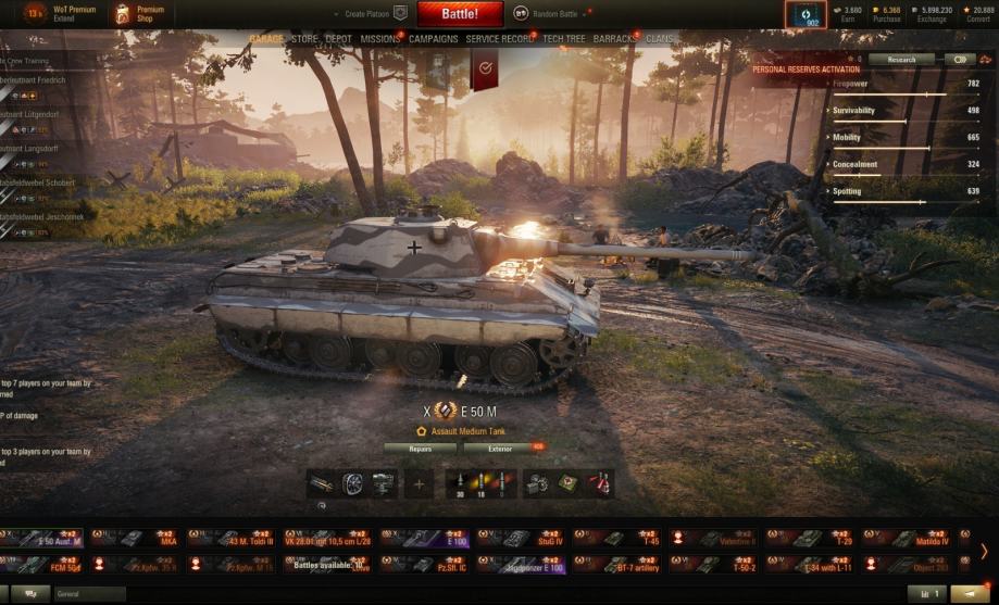 World of Tanks 8 tier X, 6000 GOLD,5 tier 8 premium