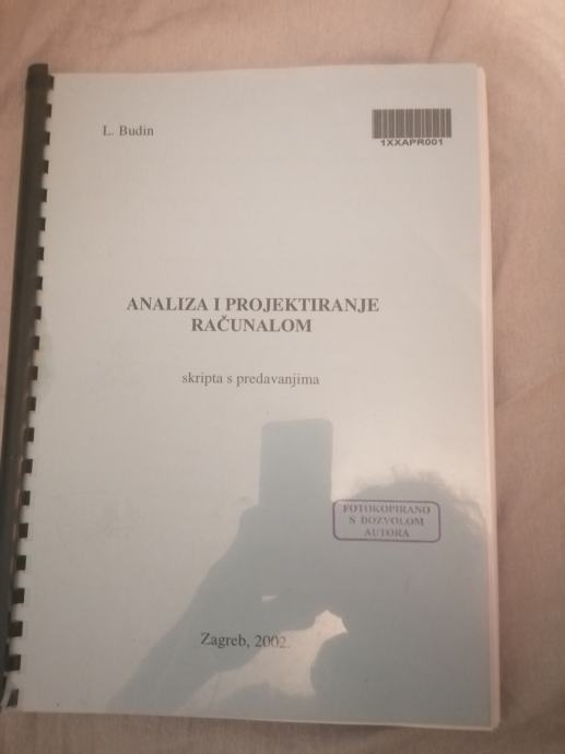 Analiza i projektiranje računalom : Budin - FER