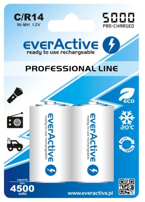 BATERIJE PUNJIVE C / R14 Ni-MH 4500 mAh PROFESSIONAL