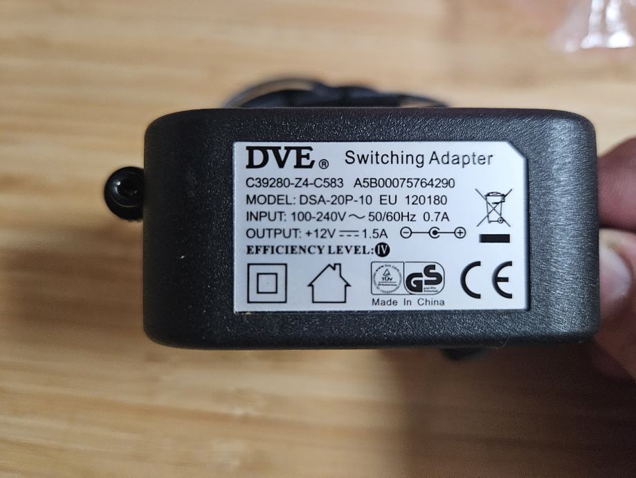 dve adapter 12V