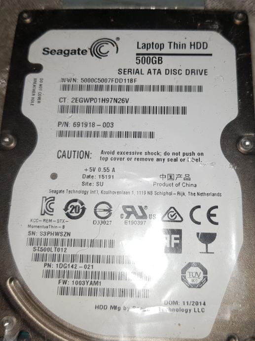 Hard disc 500gb