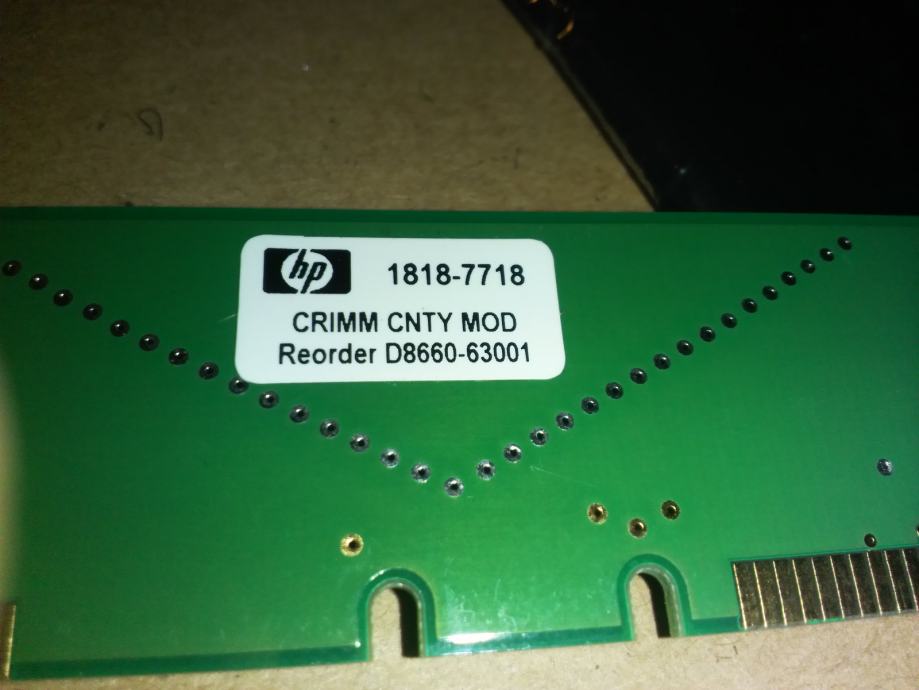 HP crimm RDRAM terminator 1818-7718