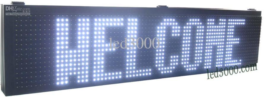 LED display 3 BOJE-RGW-pogledatI VIIDEO! 100X20 KOMBINACIJE, AKCIJA!