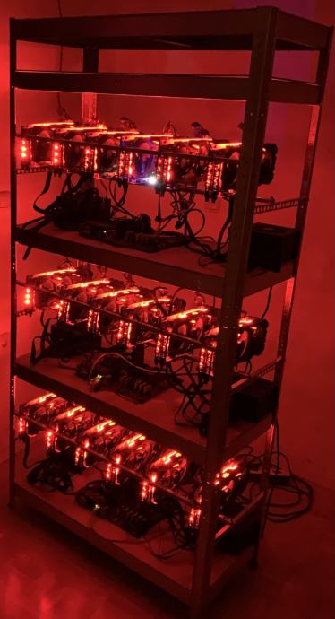 Mining rig 18X rx5700xt (980mhs)