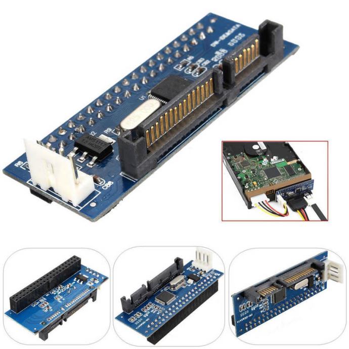 PATA 40 pin IDE ➡  na SATA 20 pin adapter za hard disk