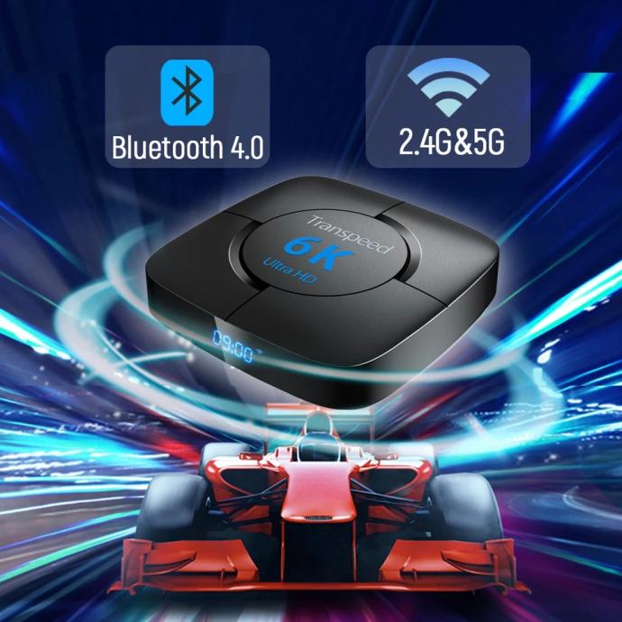 Tv Box Transpeed 6K 4GB+32GB NOVO!