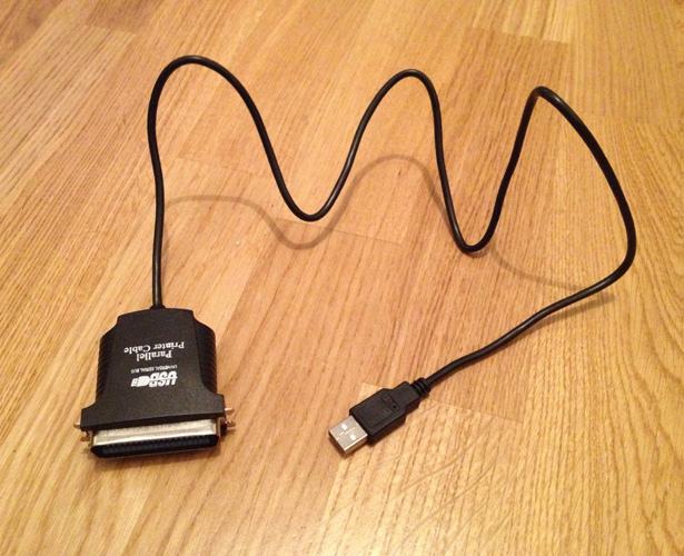 USB Centronix (parallel) printer kabel