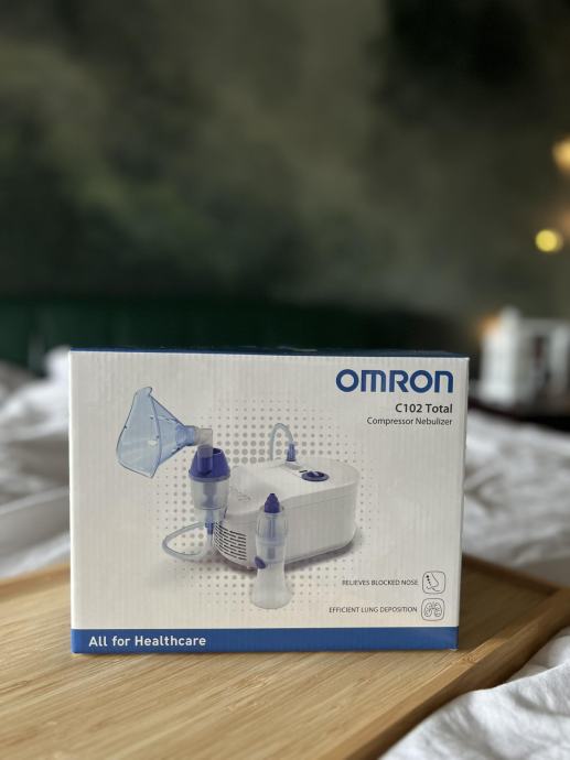 Omron C102 Total inhalator + nosni tuš, NOVO!