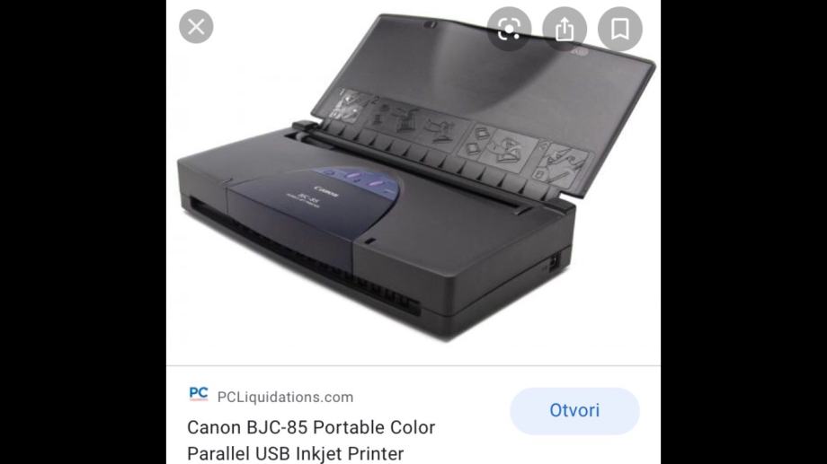 CANON BJC-85 PRINTER BUBBLE JET COLOR PORTABLE