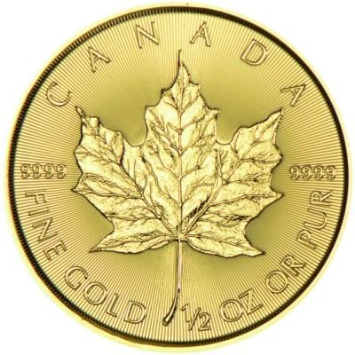 INVEST. ZLATO KANADSKI MAPLE LEAF 1/2oz (15,55g 999,9) 24K GOLD SHOP