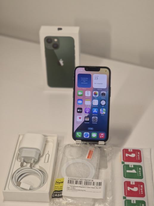 iPhone 13 mini 128GB, 100% baterija, punjač