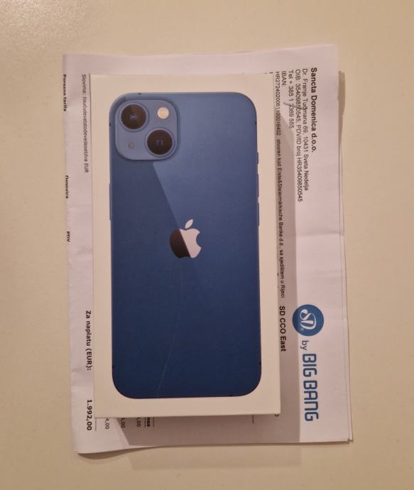 iPhone 13 128gb Blue zapakiran