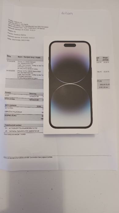 Novo iPhone 14 Pro 128GB (Crne) Garancija + Racun