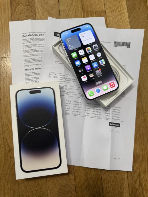 iPhone 14 Pro 128Gb Silver KAO NOV + 9 POKLOPAC