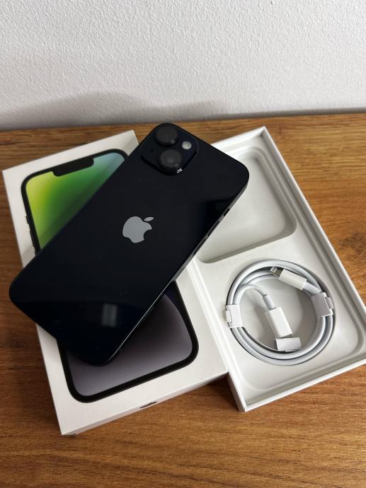 iPhone 14 128GB Midnight - TOP stanje, baterija 88%