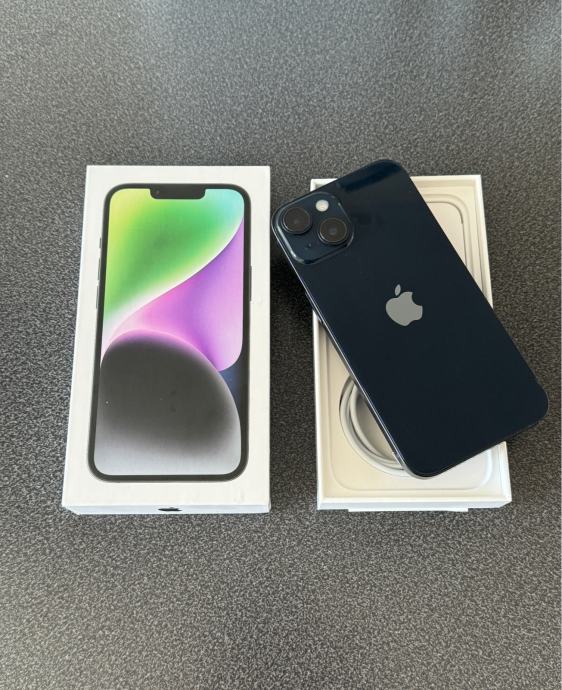 iPhone 14 128GB Stanje Top, Crna Boja, Gratis Punjač!